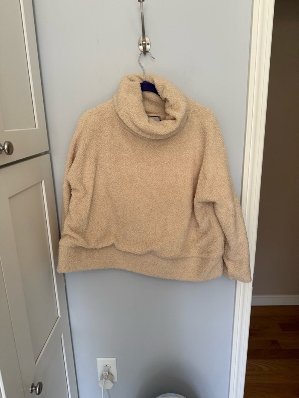 Tuckernuck Rollins Funnel Neck Teddy Fleece Pullover Sweater